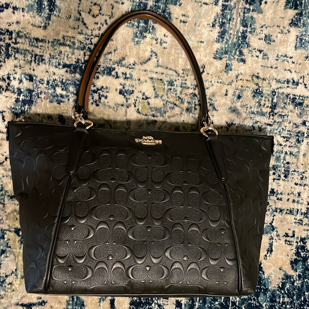 Coach Ava Tote In Signature Leather F28558